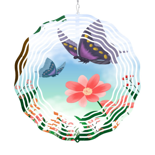 Mandala wind chimes – snowflakes designed example