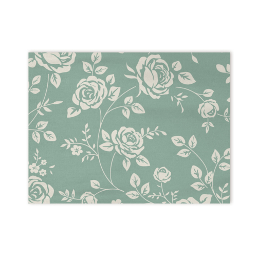 Long tablecloth with square trim (54x72inch) designed example