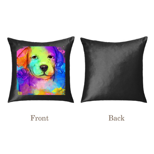One-sided baby fleece pillow case designed example