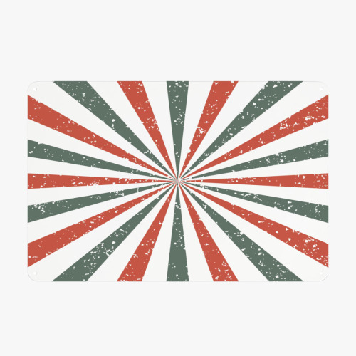 8x12in Iron sheet painting (horizontal) designed example