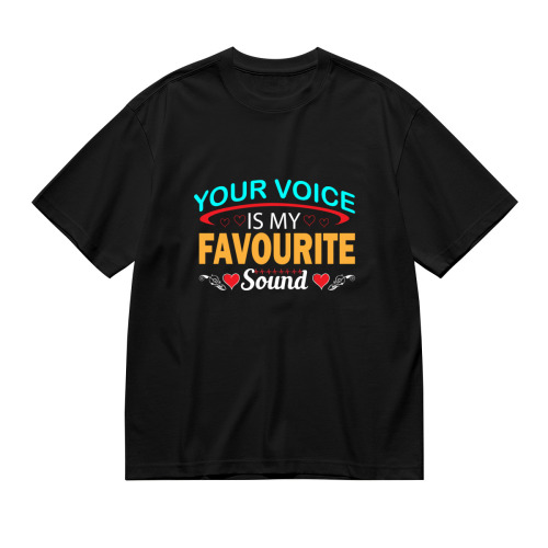 Men’s single-sided printed T-shirt (GSM200g) – DTF process designed example