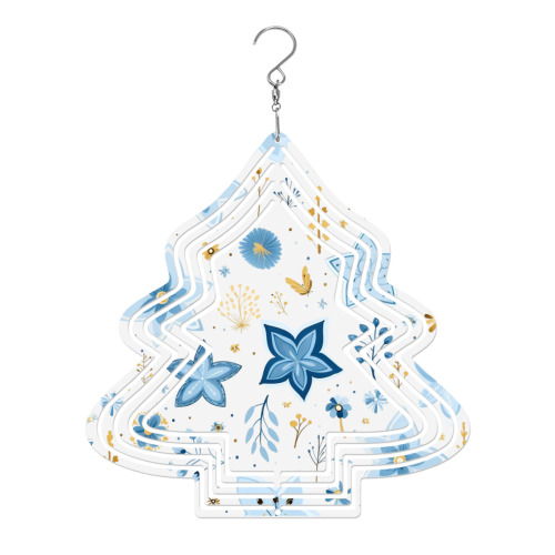 Mandala wind chimes – Christmas trees designed example