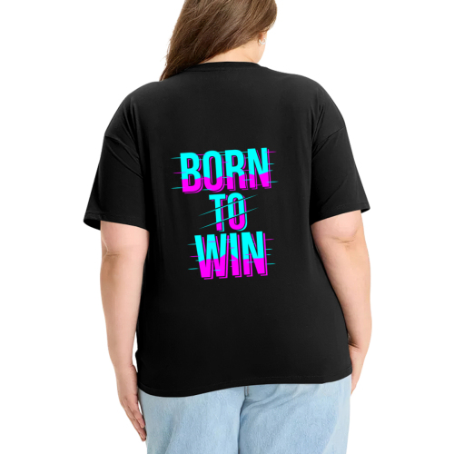 Men’s single-sided printed T-shirt (GSM180g) – DTF designed example