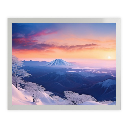 Modern frame decorative painting 5:4 (Horizontal version) designed example