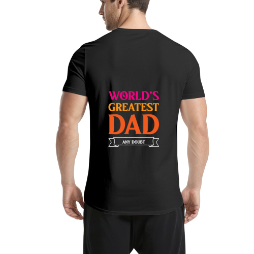 Men’s single-sided printed T-shirt (GSM200g) – DTF process designed example