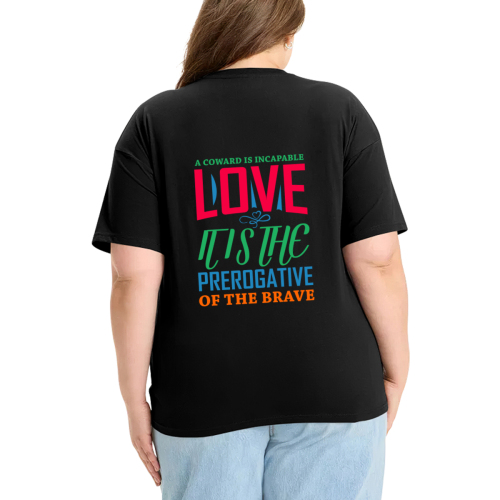 Women’s Single-Sided Printed T-Shirt (GSM200g) – DTF process designed example