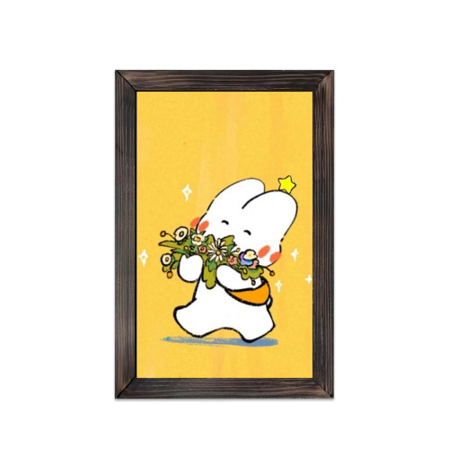Outer frame wooden board painting (20x30cm) designed example