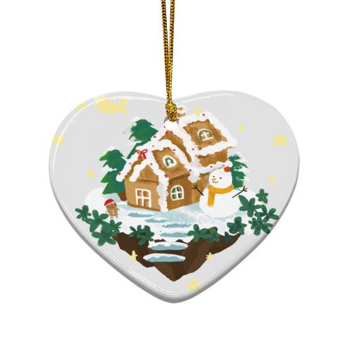 Heart-shaped ceramic pendant designed example