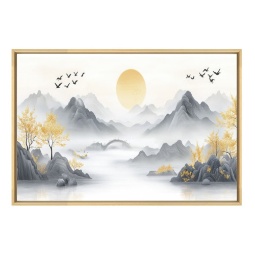 Floating frame decorative painting 3:2 (horizontal version) designed example
