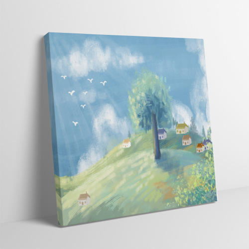 Thickened frameless painting 1:1 designed example