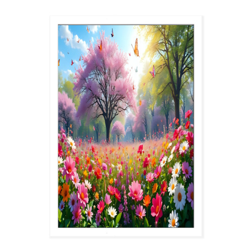 Outer frame decorative painting (vertical version) designed example