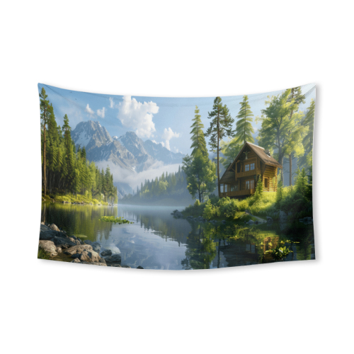 40x60in polyester tapestry designed example